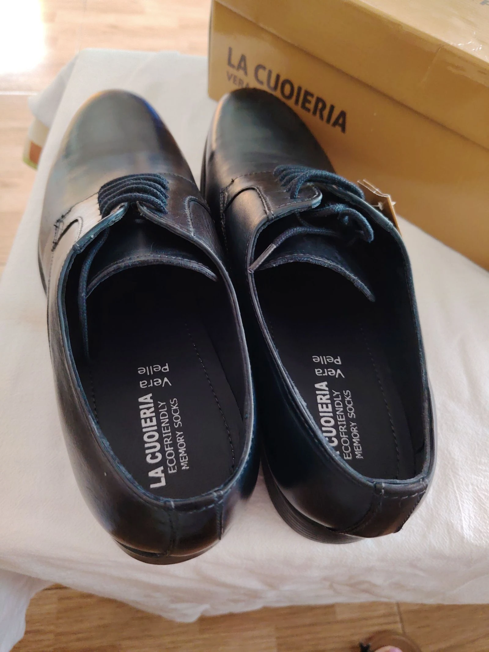 Sapatos de couro La Cuoieria homem tamanho 43 – photo 5